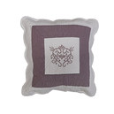 Housse de coussin boutis Peaceland aubergine