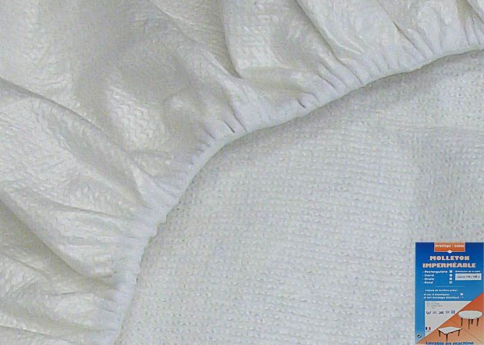 Molleton de table rond imperméable et élastiqué - Comptoir Textile Hôtelier