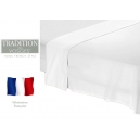 Drap Plat 240x310 Coton uni blanc Tradition des Vosges