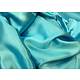 Tissu satin polyester turquoise largeur 150cm