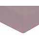 Drap housse 160x200 cm percale de coton 80 fils bonnet 30 cm violet ice