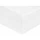 Drap housse 120x190 cm percale de coton 80 fils bonnet 30 cm blanc