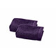 Serviette éponge invité unie aubergine 30x50 cm 600 g/m2