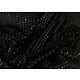 Tissu noir à paillettes rondes sur base jersey souple
