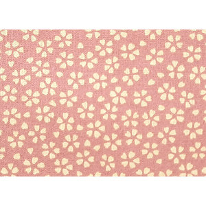 Tissu 100% coton MYOSOTIS rose 150 cm de large