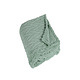 Plaid doudou SNOW vert céladon 130x150 cm 100% polyester
