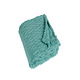 Plaid doudou SNOW vert d'eau 130x150 cm 100% polyester