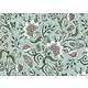 Tissu coton raipur céladon motif floral et insectes largeur 150cm