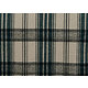 Couverture AVORIAZ écossaise 220x240 laine et acrylique 450 g/m2 - bleu paon