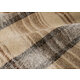 Couverture AVORIAZ écossaise 240x260 laine et acrylique 450 g/m2 - Taupe