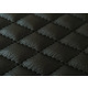 Tissu matelassé aspect cuir laize de 140 cm coloris noir