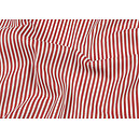 Tissu coton RAYA LORRAINE rayures rouges et blanches laize 140 cm