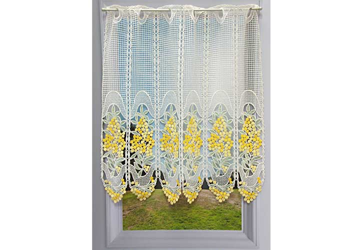 Rideau de perles 80x200, cantonnière de fenêtre en macramé