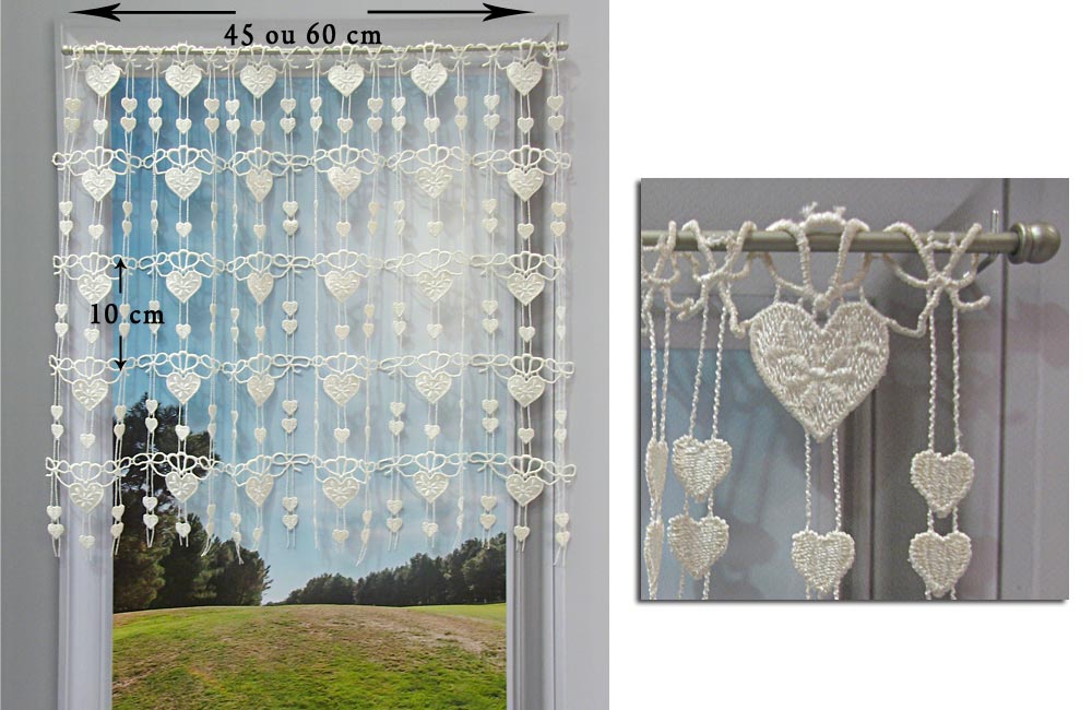 Rideau de Perles Trente, transparent - Diverses dimensions